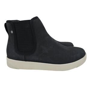 BOGS Kickers Chelsea Leather Boots Black 10